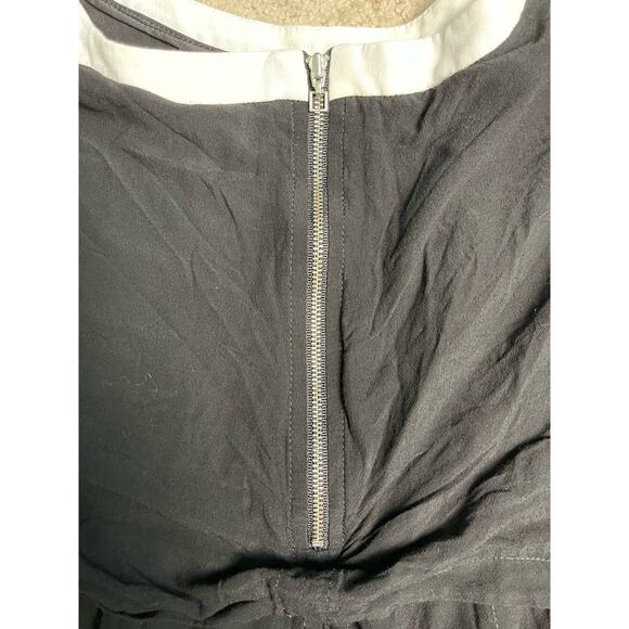 Helmut‎ Lang Axio Crepe Playsuit Romper Shortall Black & White Size Small Petite - Picture 16 of 16